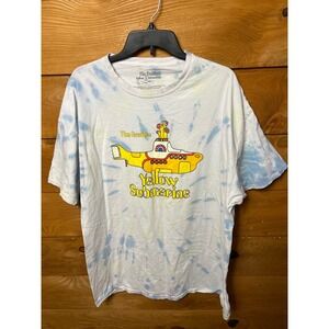 The Beatles Yellow Submarine Tie Dye T Shirt XL Cotton Graphic Tee Vintage 
Musi